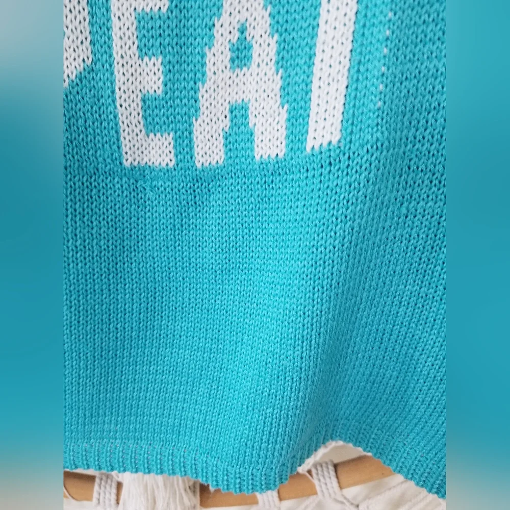 Bright Coffee Beach Repeat Top Size Juniors Medium - Picture 4 of 4